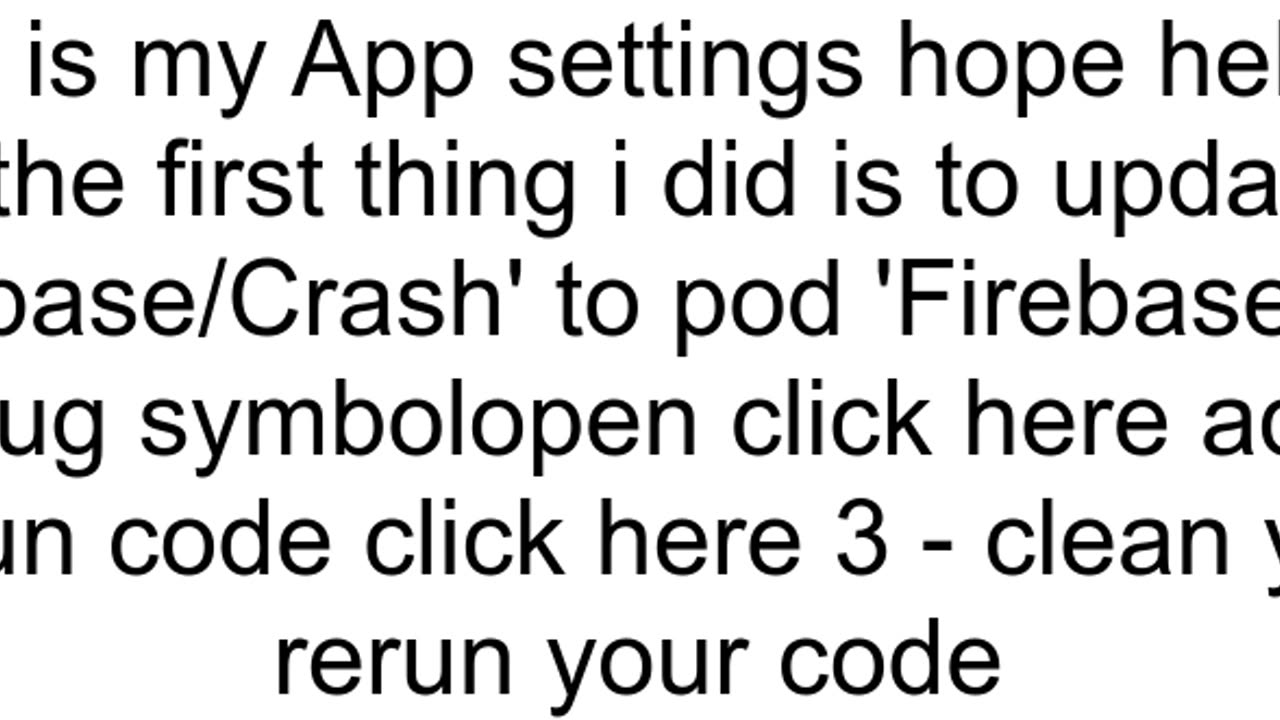 Firebase Crashlytics as pod dependency