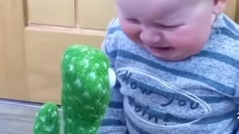 Cute Baby and Toy Funny Video