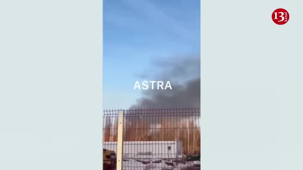 The moment of Ukrainian drones attack the next oil base in Russia