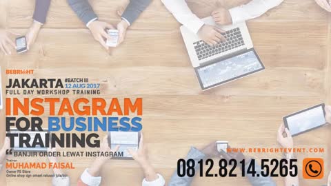 WA 0812-8214-5265 - Instagram Training For Business Jakarta - BEBRIGHTEVENT
