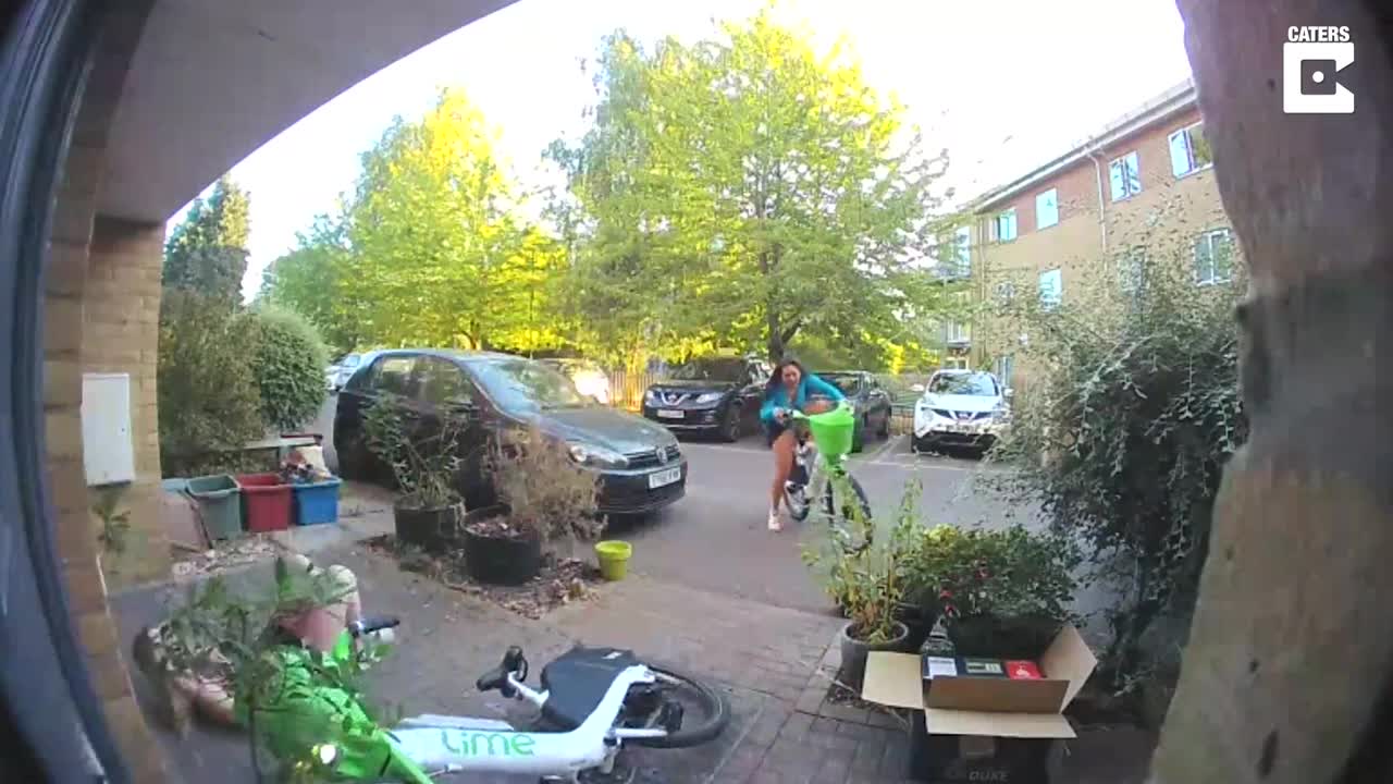 She was coming back drunk from a night out and everything was fine until she reached the doorstep