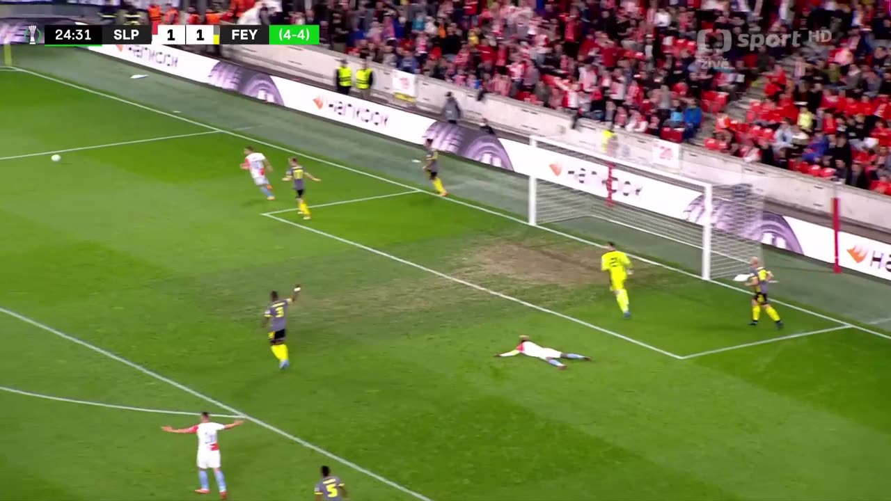 SK Slavia Praha vs Feynoord Rotterdam 1:3 - čtvrtfinále EKL 2022