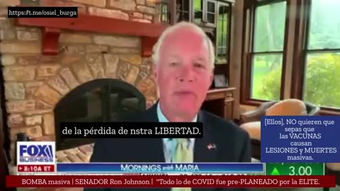 Senador Ron Johnson | El COVID fue PRE-PLANEADO