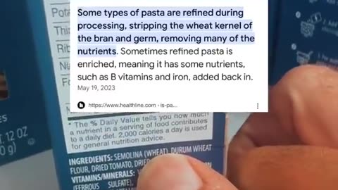 Do you eat pasta made of petroleum?
