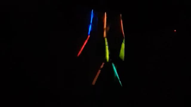My daughter who sings using luminous light