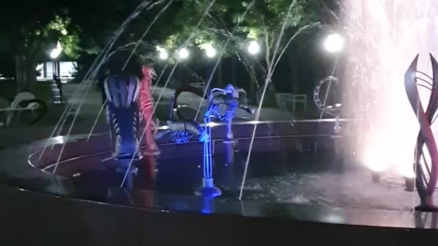 The fountain of the zodiac signs