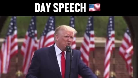 Presiden Trump Gave A Speech on Memorial Day 2024 (CC)