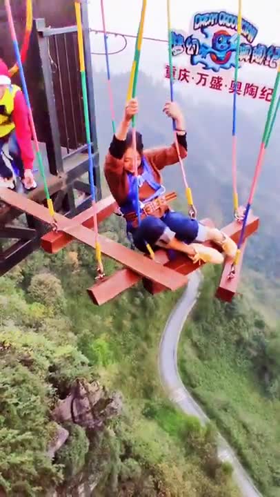 Bungee Jumping With Rope In Beautiful Place, _$100 Asmr Bungee Jumping