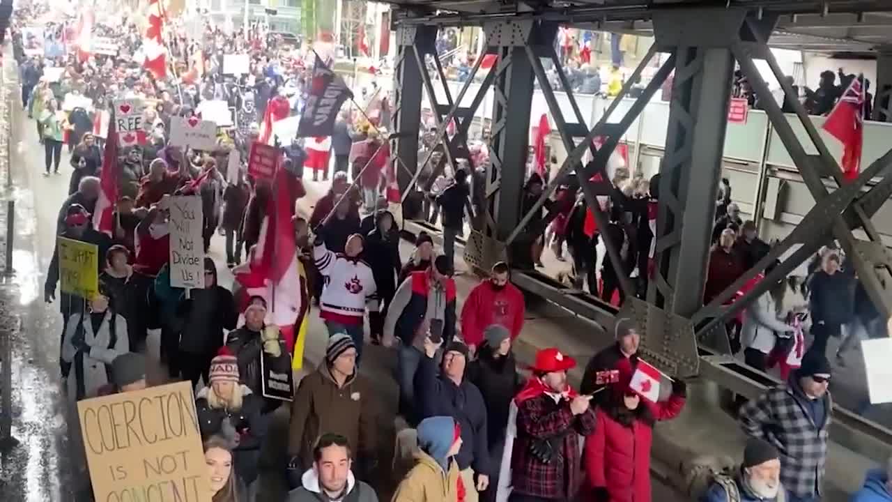 Freedom Convoy 2022 in Calgary, Alberta