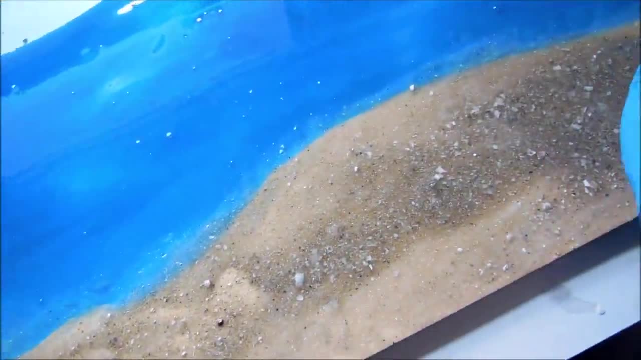 Resin Beach Waves on a Large MDF board :) (❛‿❛✿̶̥̥) How to make waves with resin the fun way!