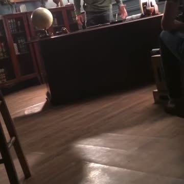 Denis Going off on set