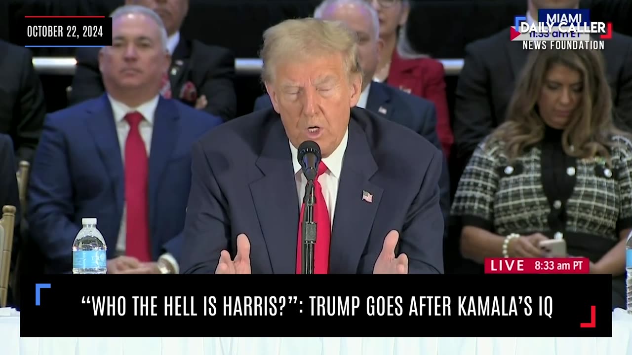 "Who The Hell Is Harris?": Trump Goes After Kamala's IQ