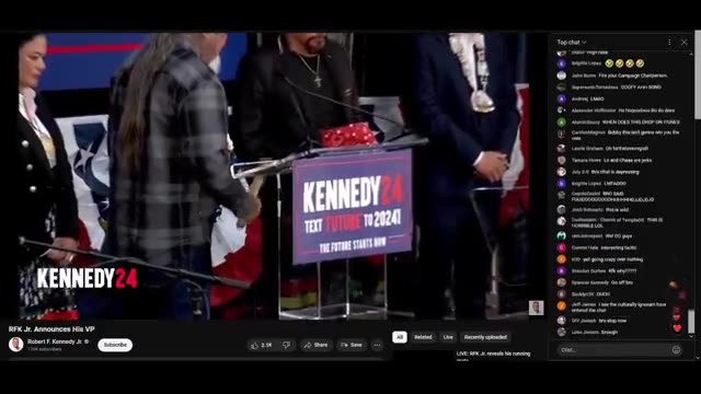 Its so over RFK bros....RFK Jr VP pick announcement ceremony.