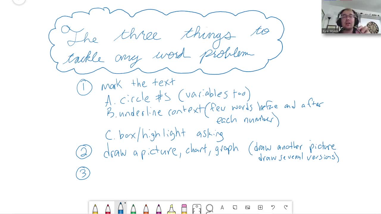 The Three Things To Tackle Any Word Problem