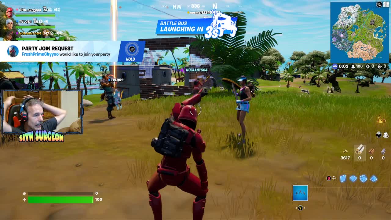 Sithsurgeon - Fortnite Live Stream. Fortnite with Viewers.