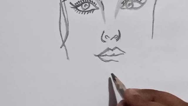 How to draw a girl sketch drawing | girl drawing | girl easy sketch drawing