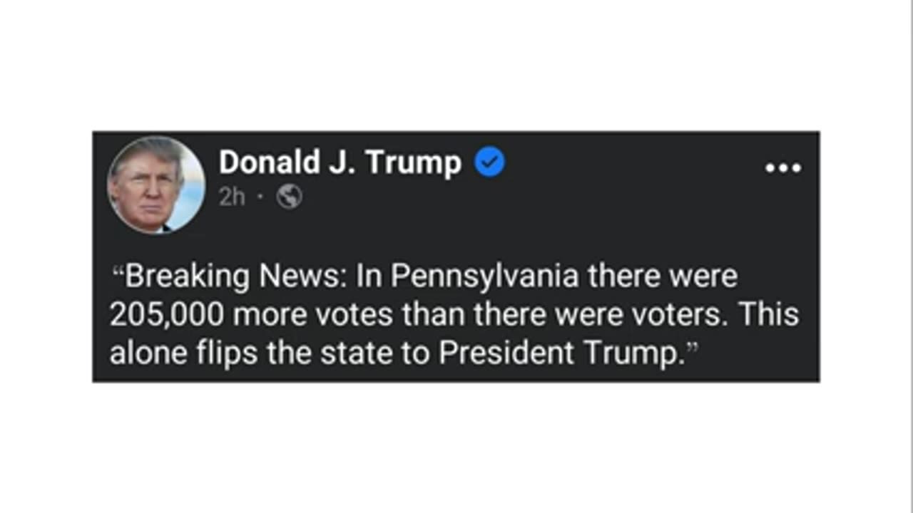 2020, PA Had 205,000 More Votes Than Registered Voters,