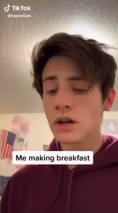 Me making breakfast