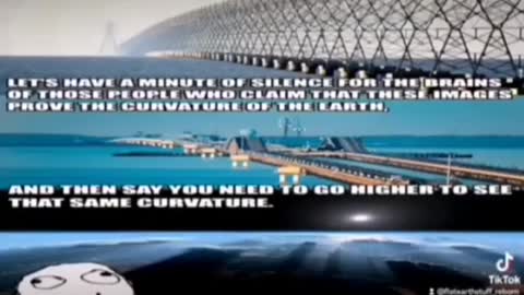 The curvature is visual NOT physical