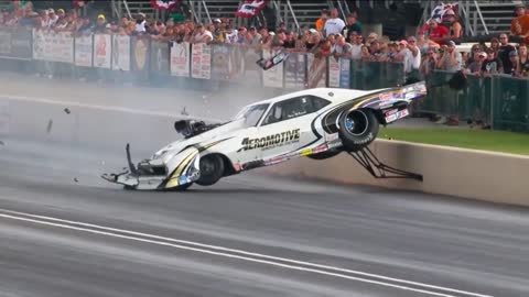 the engine breaks down during the race