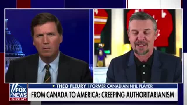 Theo Fleury, NHL Star Tells Tucker Carlson About Creeping Authoritarianism In Canada