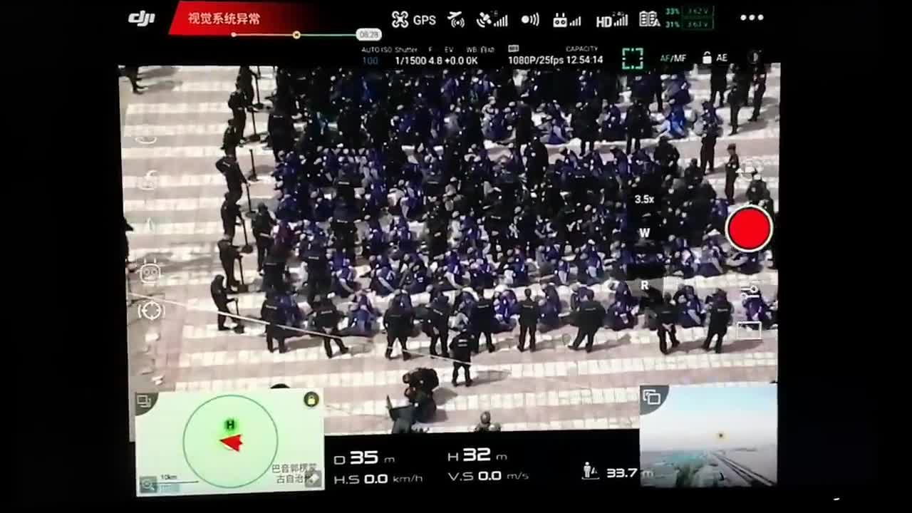 Leaked Drone Footage Of Bound And Blindfolded Uighur Muslims In China Going To Concentration Camps