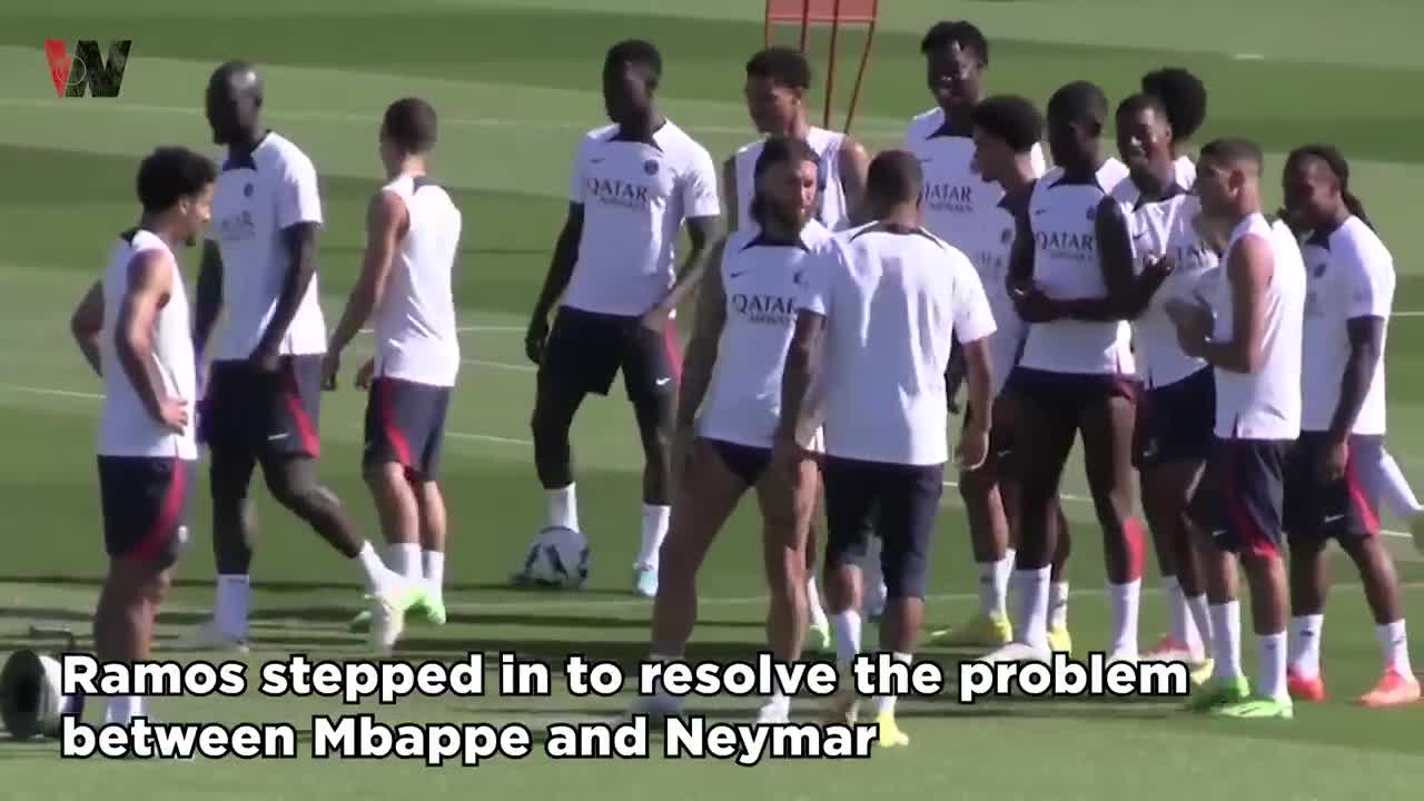 Ramos Stepped in to Stop the Fight between Neymar and Mbappe in the Locker-room