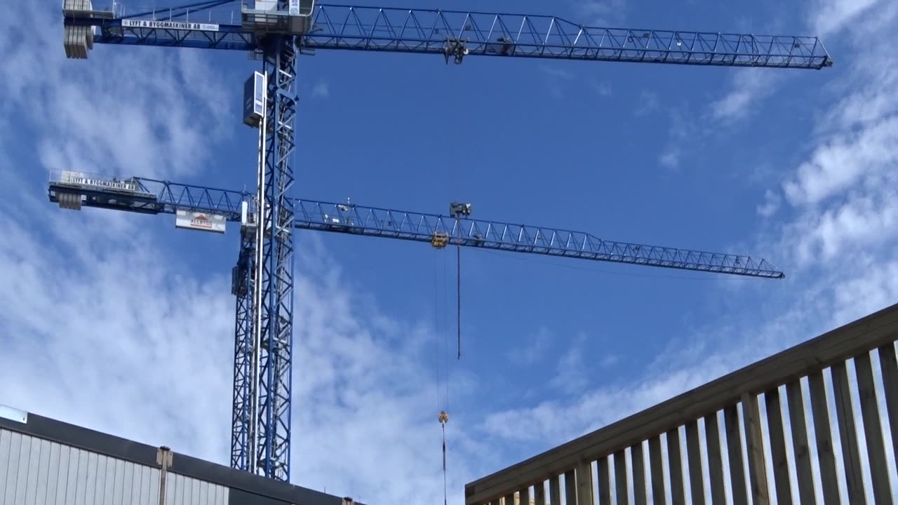 Film från Helsingörskajen under bygget i Norra Hamnen