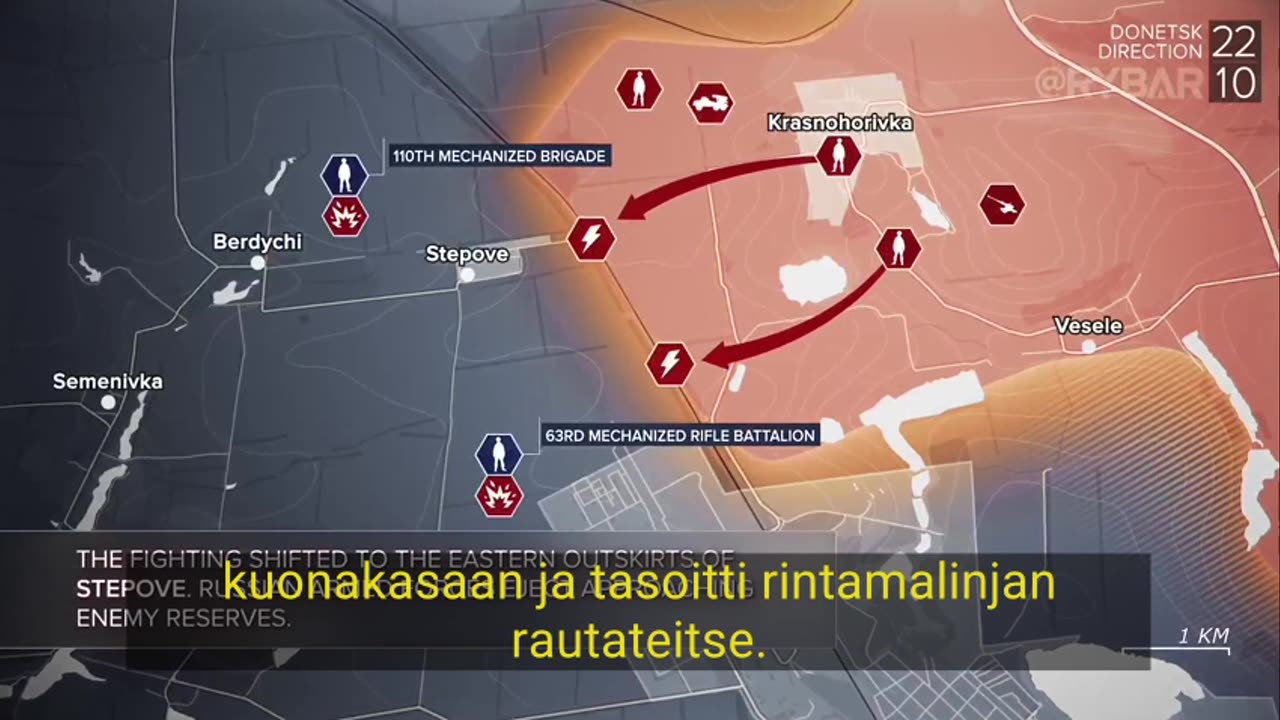 Ukraina & Venäjä - rintamapäivityt 20-22.10