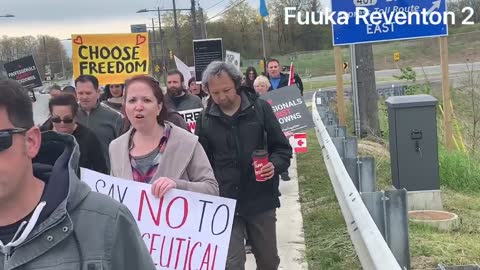 Vaughan anti lockdown protest