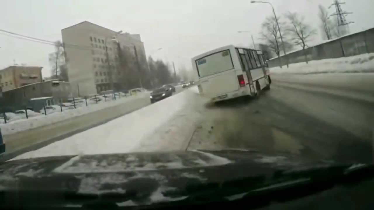 Crazy Drunk Russian Bus Driver hits American Tourist! 😱😱