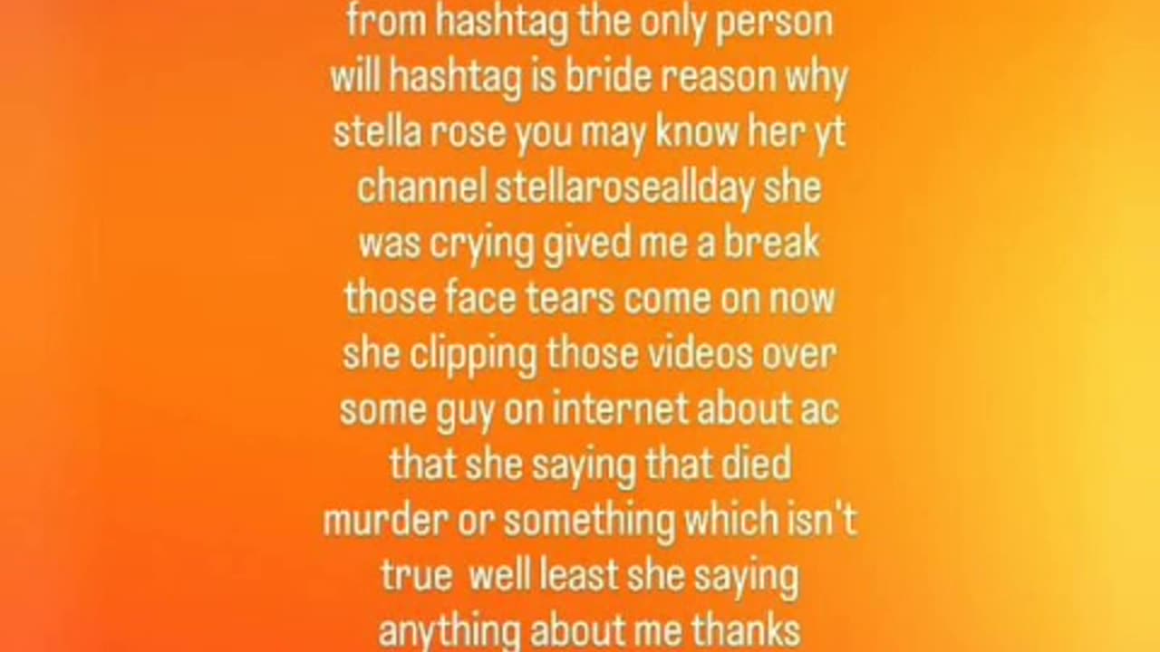 This what i said to carterverse ppl and crazy 🤪 oneline stella rose 4/23/24part1