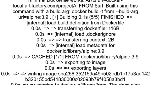 Using ARG in FROM in dockerfile