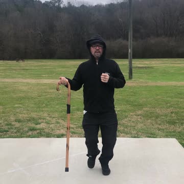 Cane spinning exercises for fitness