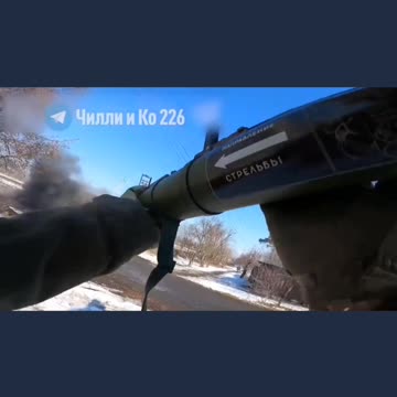 Ukraine Russia RPG hits solider transport truck