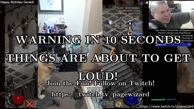 Follow PageWizard on Twitch (Clips from Diablo II Stream, for Gerald's Birthday)