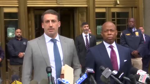 New York Mayor Adams speaks outside of arraignment hearing - September 27, 2024