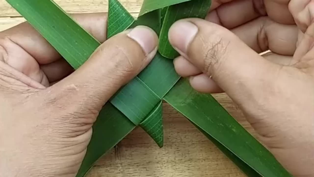 Very unique crafts and fun time with coconut leaves #craft #shorts #reels #coconut #leafcraft