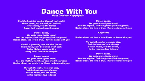 Dance With You Song