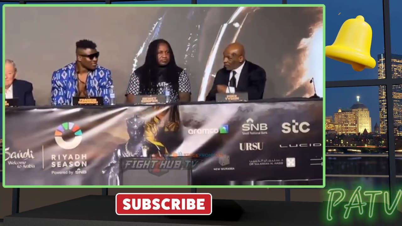 SNews - #MikeTyson & John Fury Trade Words during #Fury & #Ngannou Conference 🥊