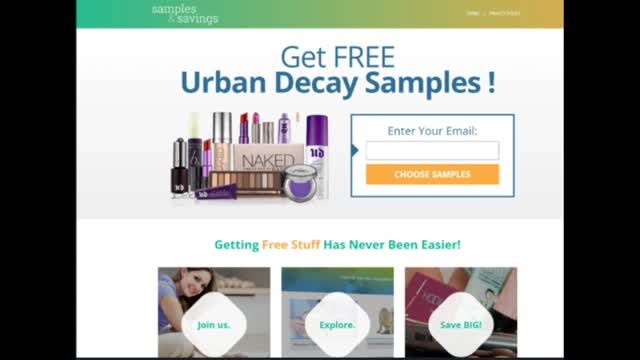 Urban Decay Samples Offer For USA Residence Only