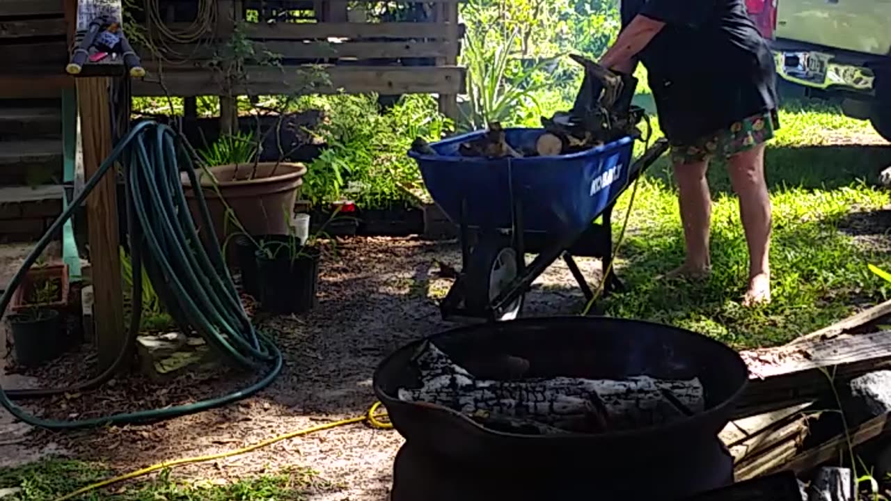 Cooking Up Some Chicken on the Fire!