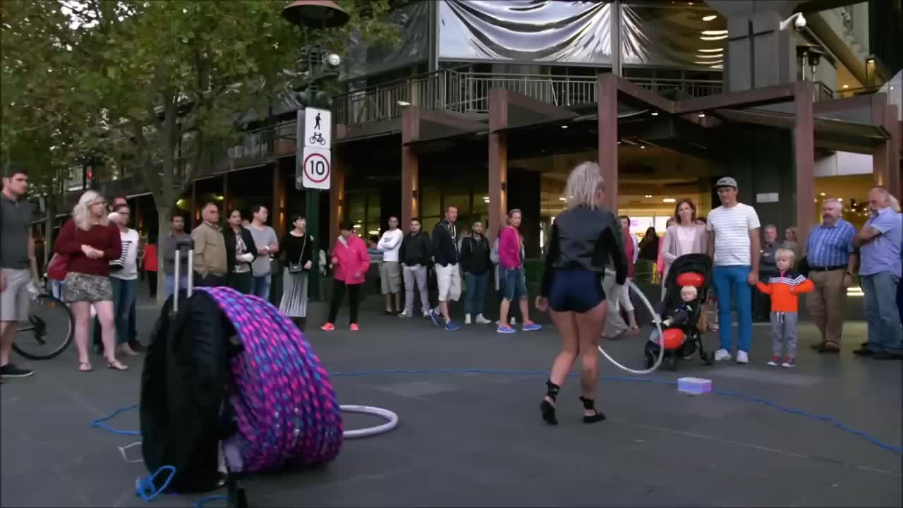 LED Hula Hoop Street Performance