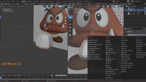 Blender Modelado_goomba 02