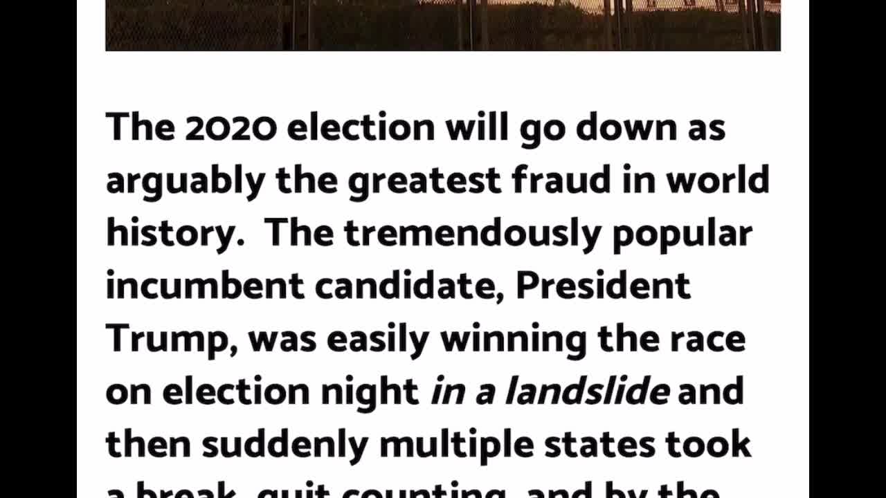 BREAKING: ACCURATE List Of Election Fraud Cases
