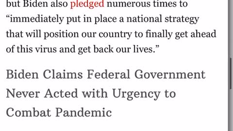 Biden Lies —- And It’s Only Week ONE!!