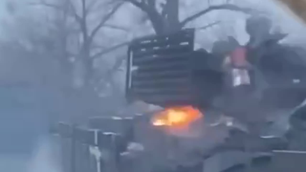 The footage is published by Ukrainian media