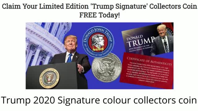 Claim Your New Limited Edition Trump Signature Collector Coin FREE