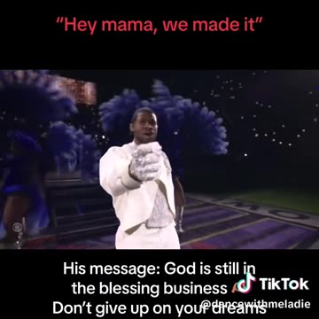 DOES HE SAY THIS IS FOR YOU Q