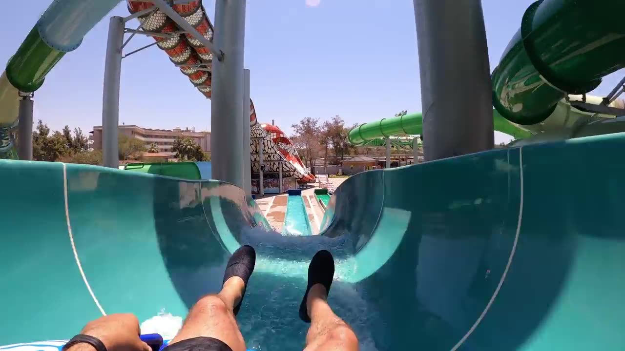 Water Slides at AquaJoy Water Park in Manavgat Antalya Türkiye